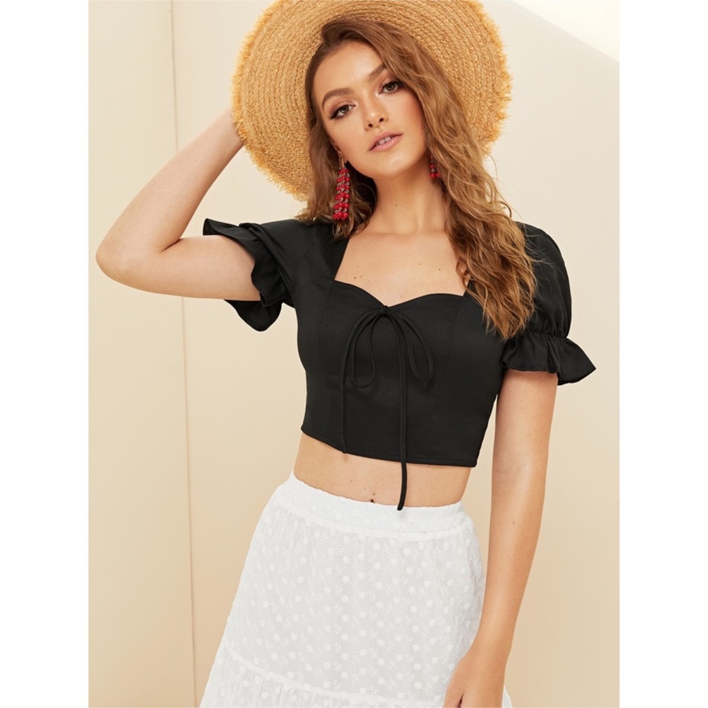 Black Crop Top